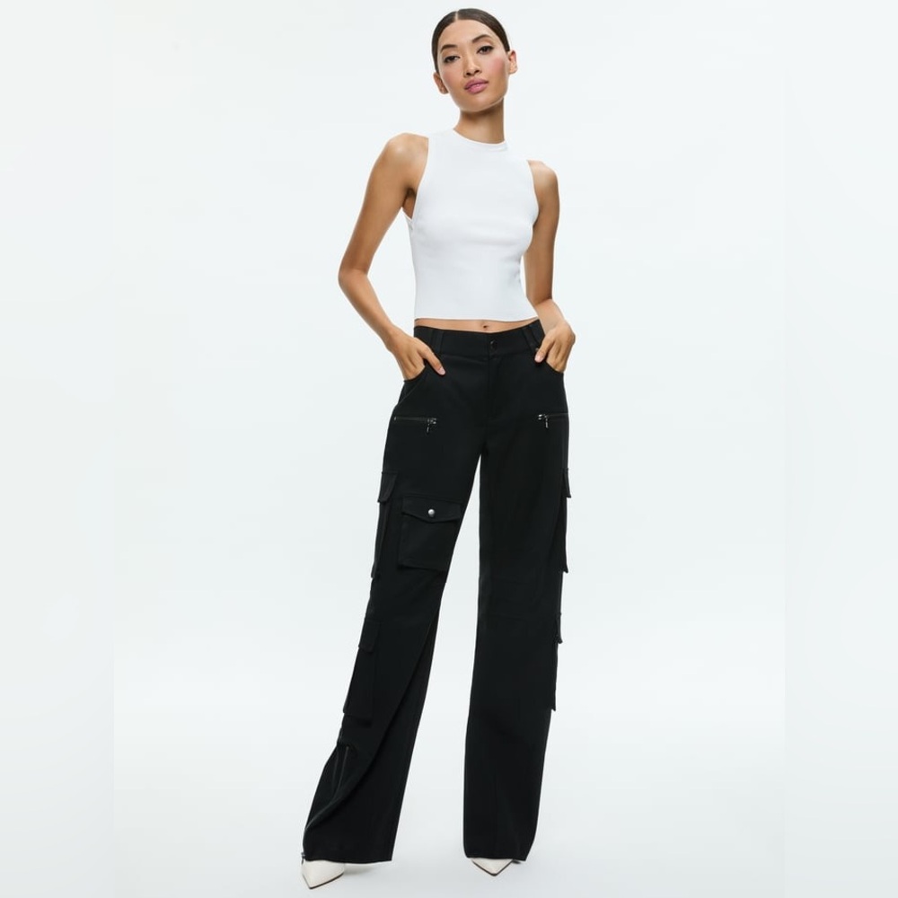NWT Alice and Olivia Akers Oversized Cargo Pants